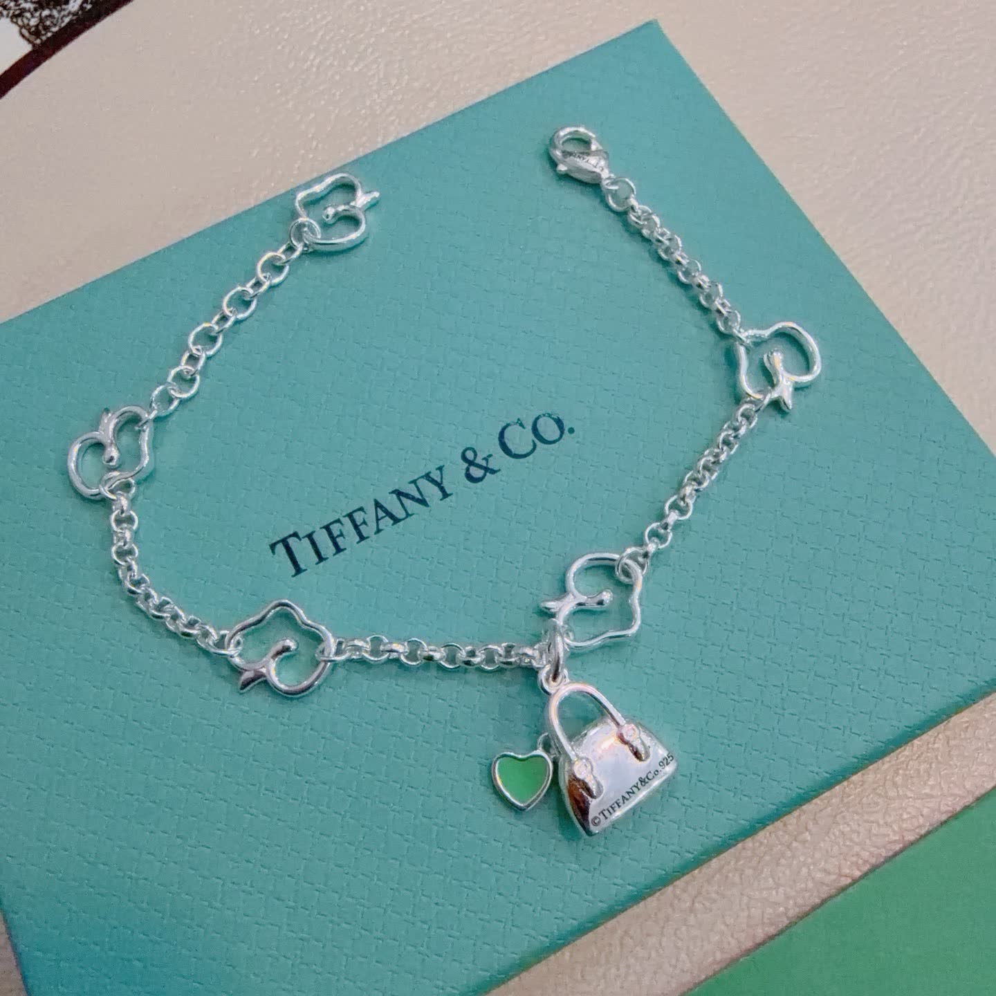 Tiffany & Co. Lock Charm Bracelet